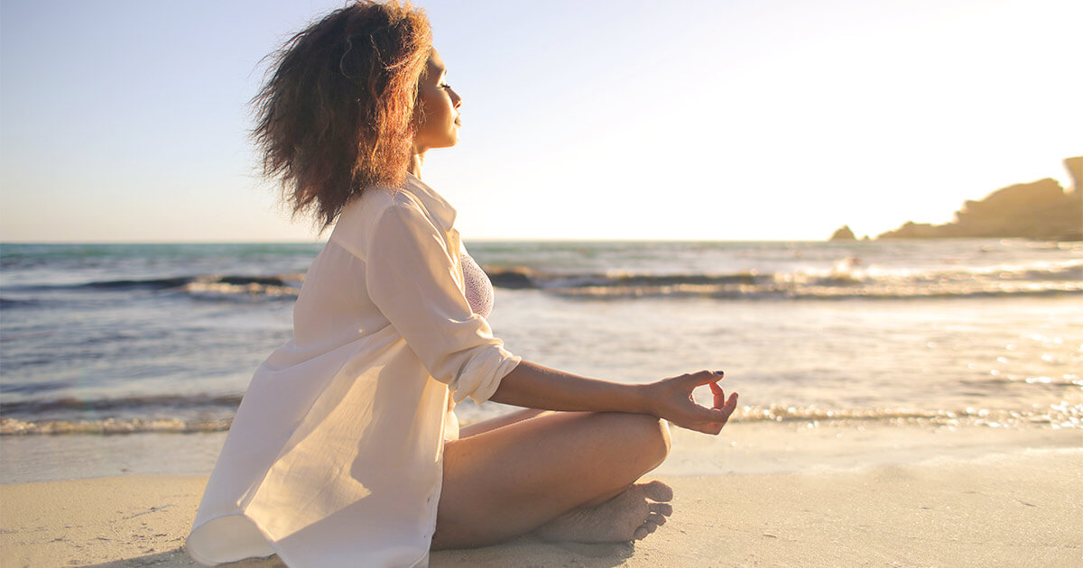 Woman getting vitamin D from sun for breast cancer prevention